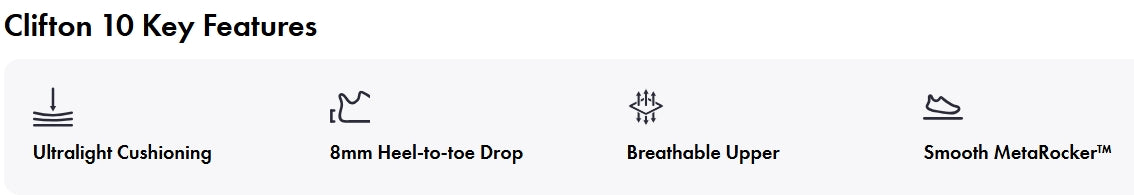 Hoka Clifton 10 Men's Running Shoe - Bog Dog Running