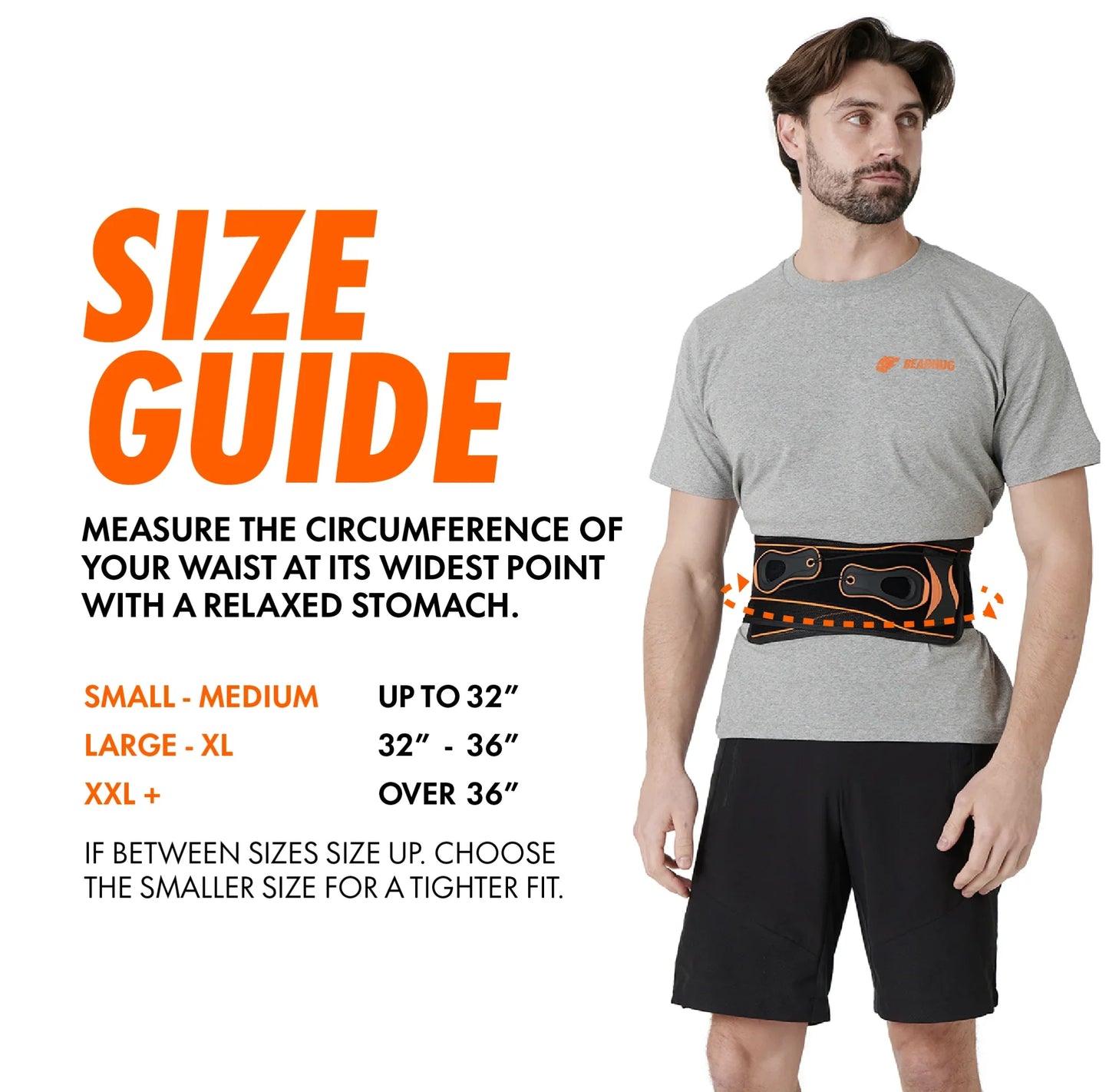 BearHug The Lumbear Lower Back Support - Bog Dog Running