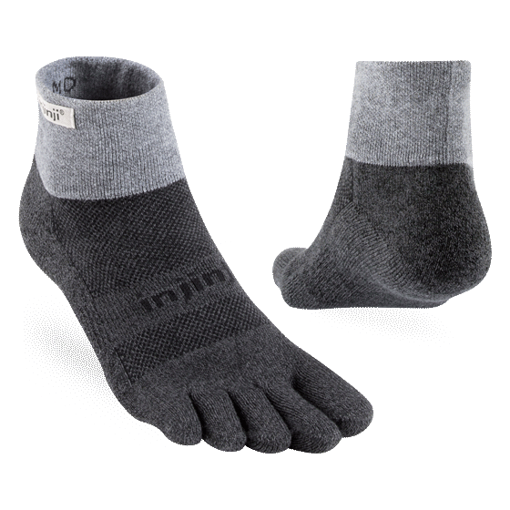 Injinji Trail Midweight Mini Crew Coolmax Socks - Bog Dog Running