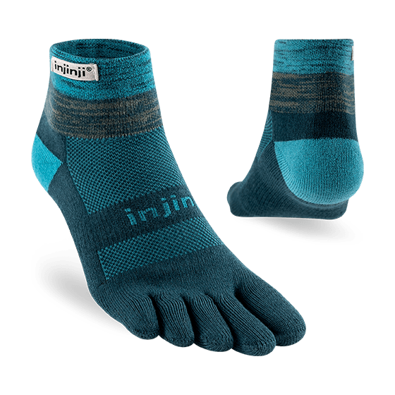 Injinji Trail Midweight Mini Crew Coolmax Socks - Bog Dog Running