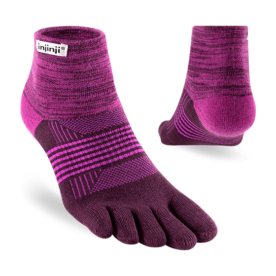 Injinji Trail Midweight Mini Crew Coolmax Women's Socks - Bog Dog Running