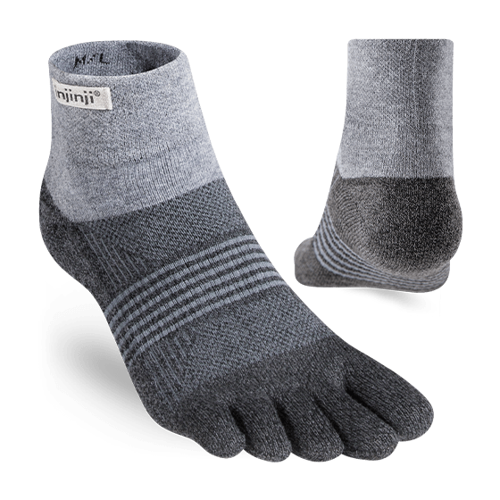 Injinji Trail Midweight Mini Crew Coolmax Women's Socks - Bog Dog Running