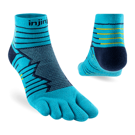 Injinji Ultra Run MW Mini Crew Sock - Bog Dog Running