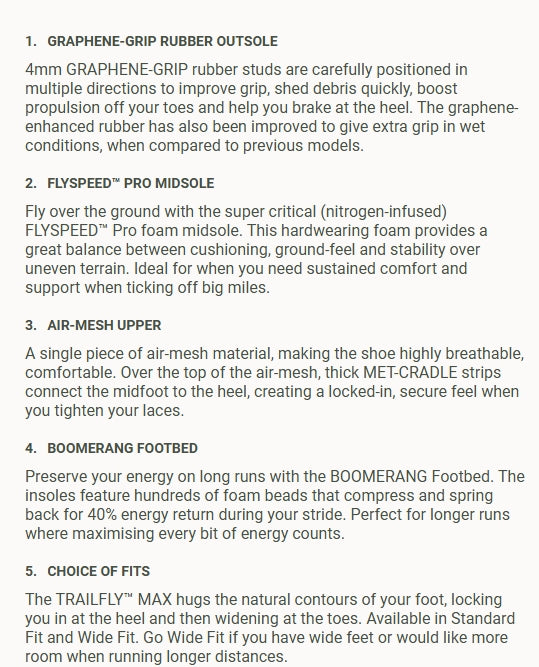 Inov8 TrailFly Max Men's Trail Running Shoe - Bog Dog Running