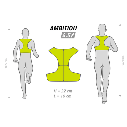Instinct AMBITION 4.5L 2x600ml Running Vest Pack Instinct