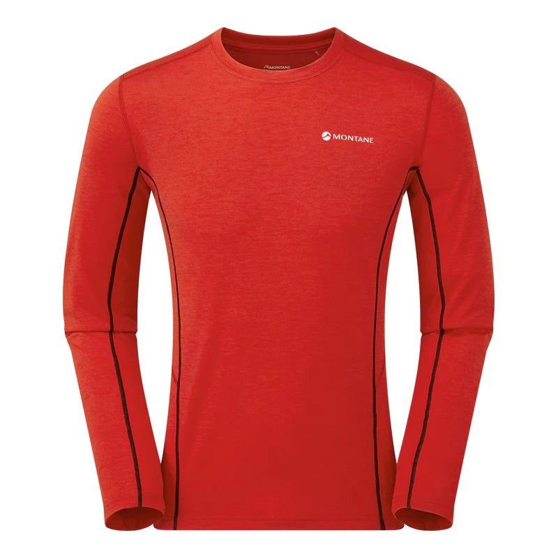 Montane Men's Dart Long Sleeve T-Shirt Bog Dog Running