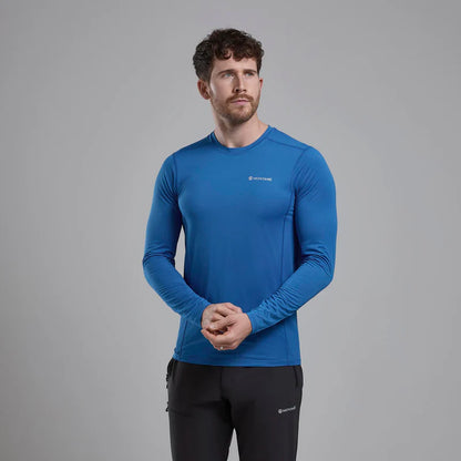 Montane Men's Dart Lite Long Sleeve T-Shirt - Bog Dog Running