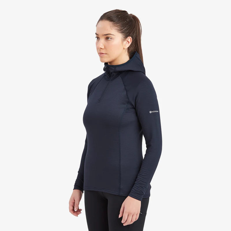 Montane Women's Protium Lite Hooded Pull On Fleece Bog Dog Running