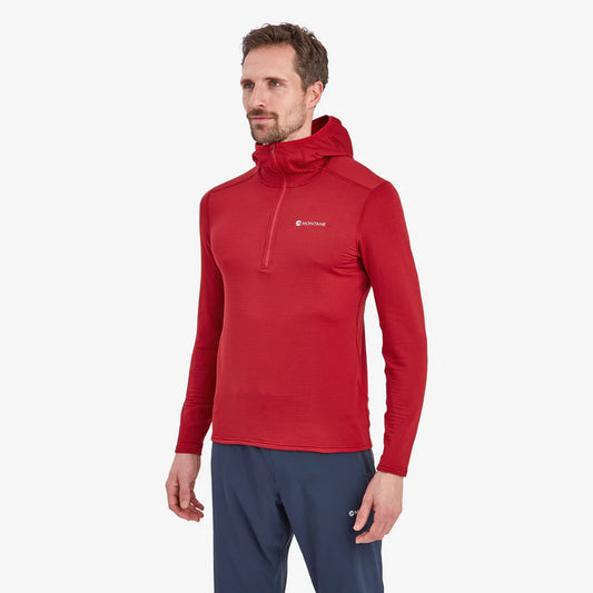 Montane Men's Protium Lite Hooded Pull On Fleece Bog Dog Running