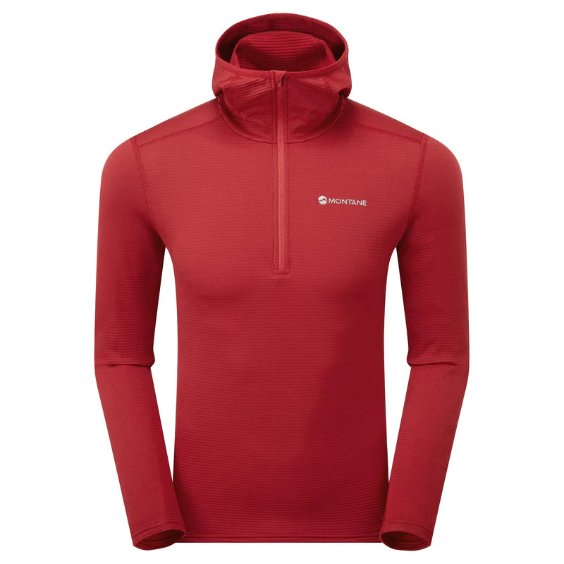 Montane Men's Protium Lite Hooded Pull On Fleece Bog Dog Running