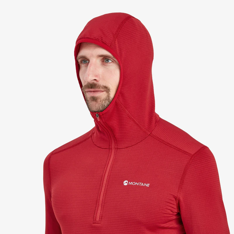 Montane Men's Protium Lite Hooded Pull On Fleece Bog Dog Running