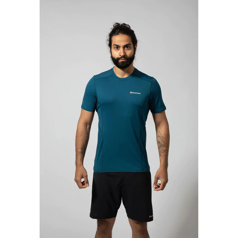 Montane Men's Sabre T-Shirt Bog Dog Running