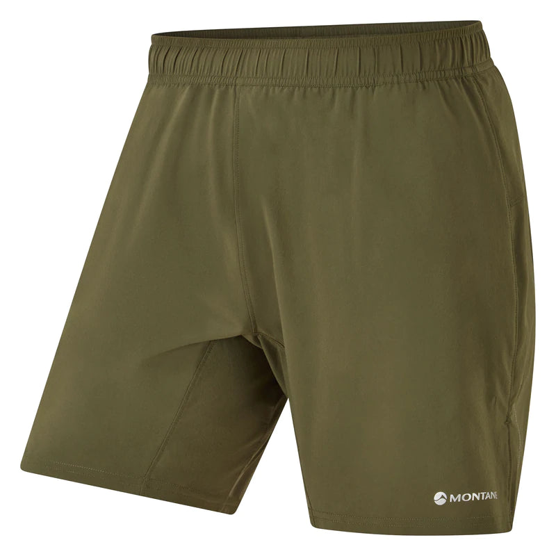 Montane Men's Dragon 7" Shorts Bog Dog Running