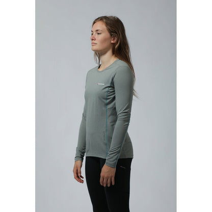 Montane Women's Blade Long Sleeve T-Shirt Bog Dog Running