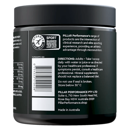 Pillar Performance Triple Magnesium 200g Jar - Berry - Bog Dog Running