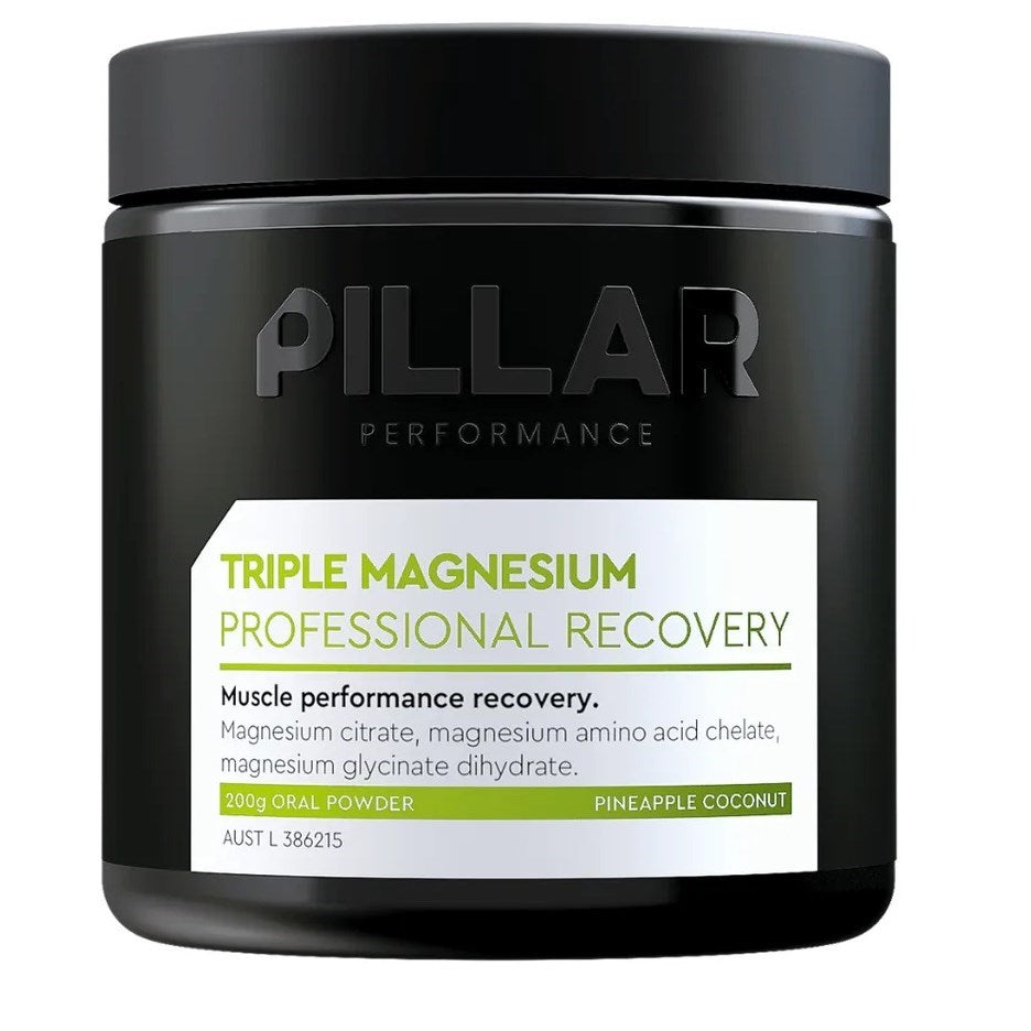 Pillar Performance Triple Magnesium 200g Jar - Pineapple Coconut - Bog Dog Running