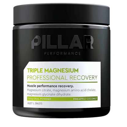 Pillar Performance Triple Magnesium 200g Jar - Pineapple Coconut - Bog Dog Running