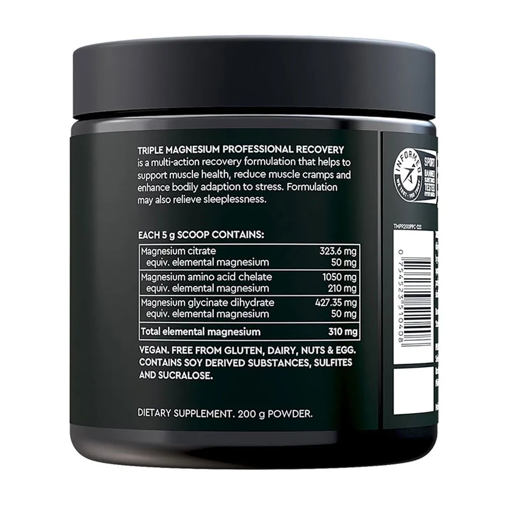 Pillar Performance Triple Magnesium 200g Jar - Pineapple Coconut - Bog Dog Running