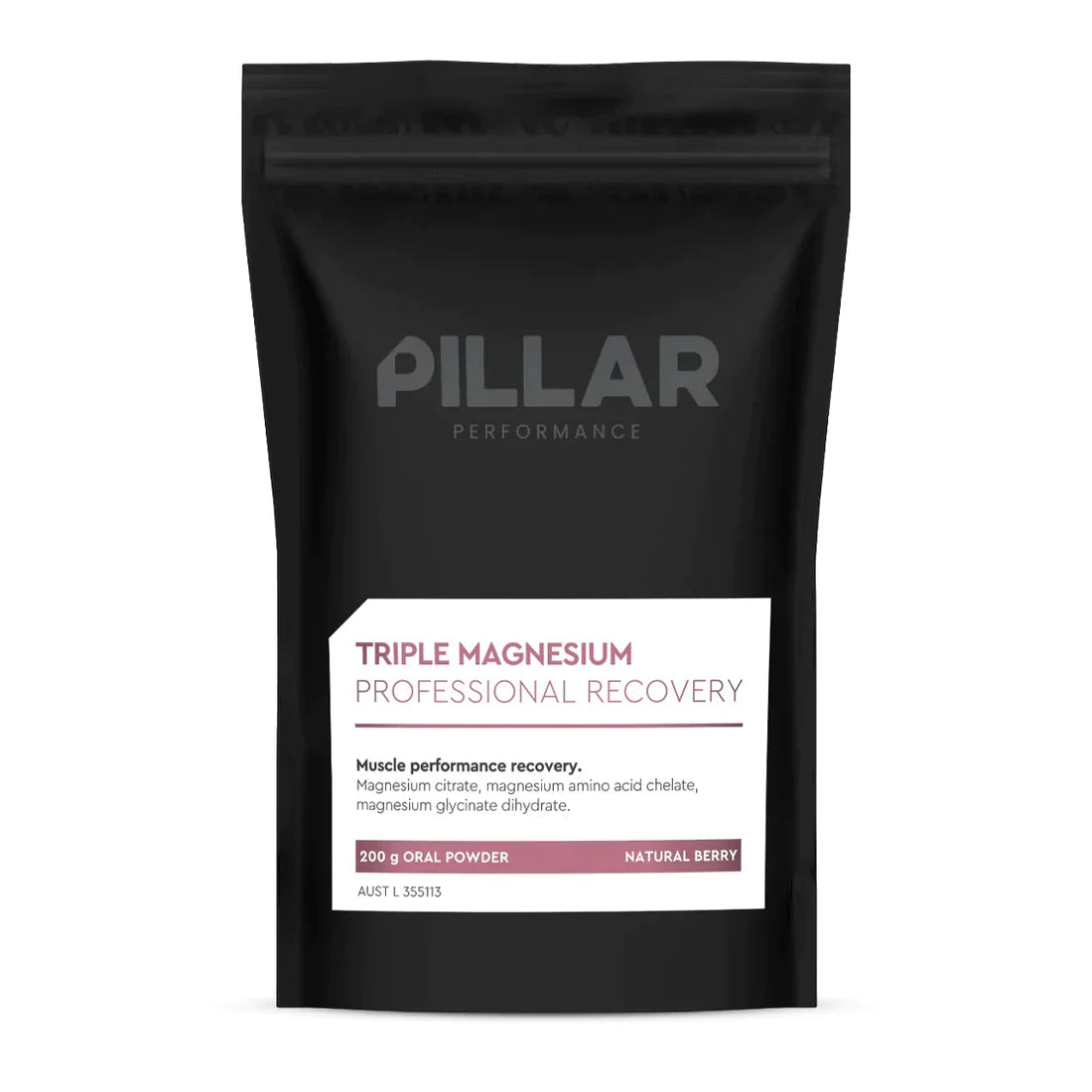 Pillar Performance Triple Magnesium 200g Pouch - Berry - Bog Dog Running