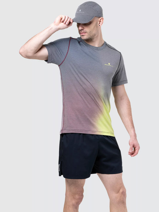 Ronhill Men's Tech Golden Hour Tee - Bog Dog Running