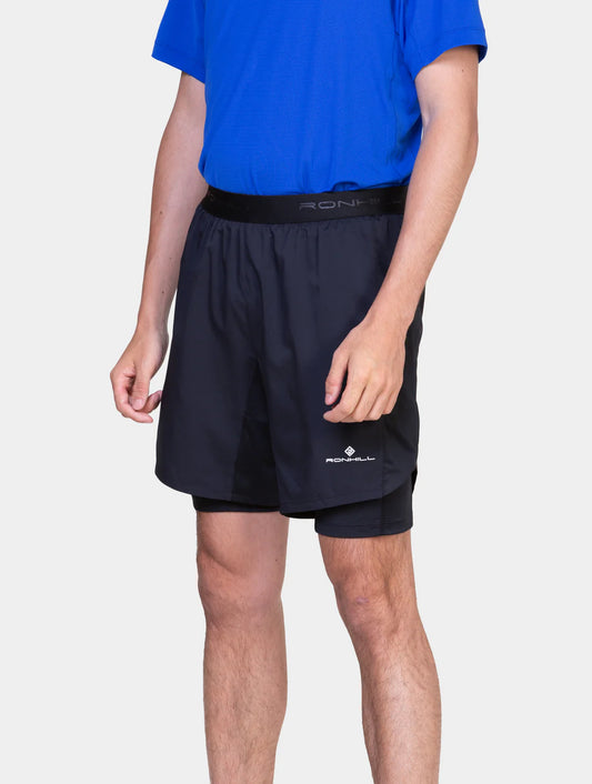Ronhill Tech 7" Men's Twin Short - Bog Dog Running