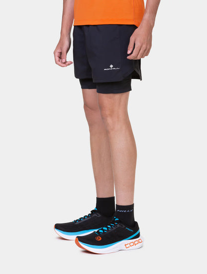 Ronhill Tech Reflect 5" Men's Twin Short - Bog Dog Running
