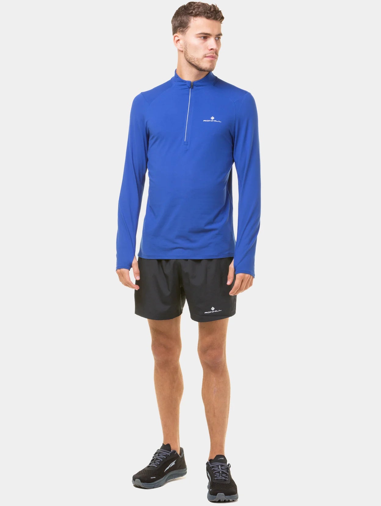 Ronhill Core Thermal Men's 1/2 Zip Top - Bog Dog Running