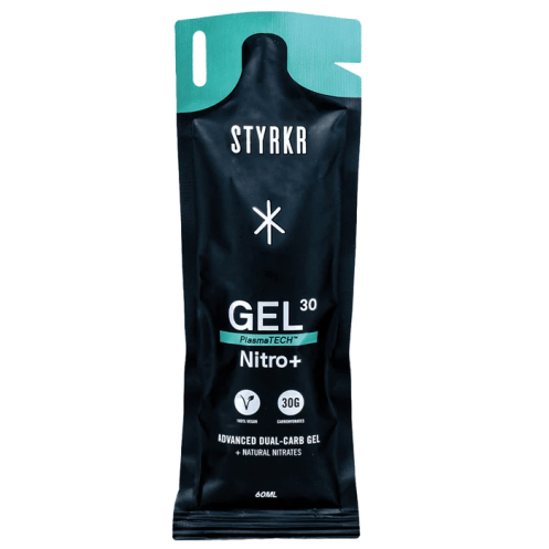 STYRKR GEL30 Nitro Dual-Carb Energy Gel - Single Bog Dog Running