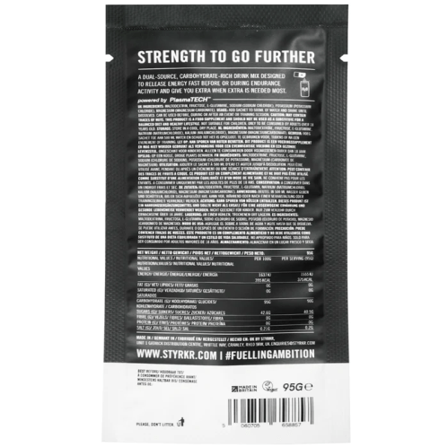 STYRKR MIX90 Dual-Carb Energy Drink Mix Single Bog Dog Running