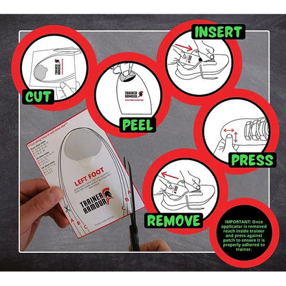 Trainer Armour Big Toe Hole Preventer patches Bog Dog Running