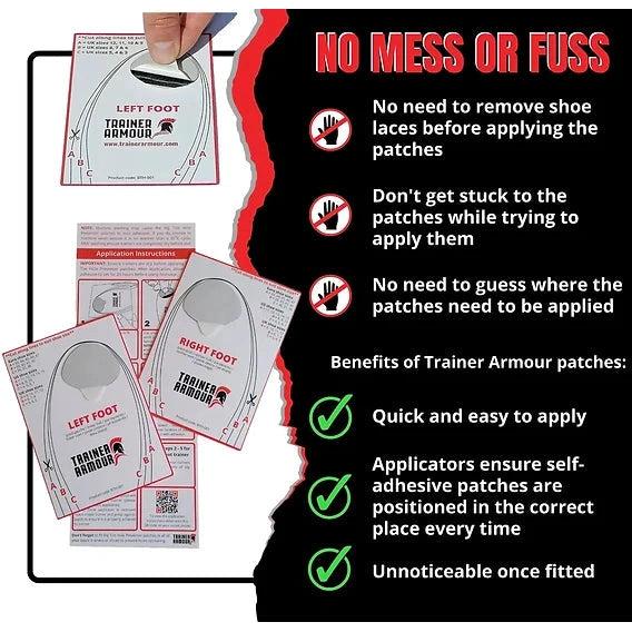 Trainer Armour Big Toe Hole Preventer patches Bog Dog Running