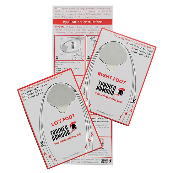 Trainer Armour Big Toe Hole Preventer patches Bog Dog Running