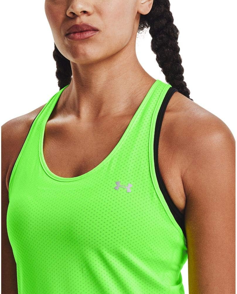 Under Armour Women's HeatGear Racer Tank - Bog Dog Running