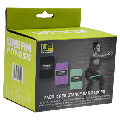 Ubran Fitness Fabric Resistance Bands Loops Set - Bog Dog Running